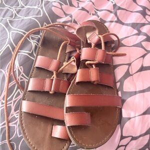Brown Leather Sandals